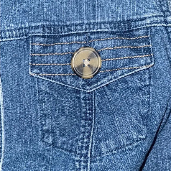 CJ Banks Blue Denim Vest - Picture 4 of 7